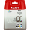 Für Canon Pixma IP 2800 Series:<br/>Canon 8286B015/PG-545+CL-546XL Druckkopfpatrone Multipack schwarz + color PVP 13ml + 11ml VE=2 für Canon Pixma MG 2450 