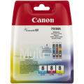 Für Canon Pixma MP 830:<br/>Canon 0621B029/CLI-8 Tintenpatrone MultiPack C,M,Y 3x13ml VE=3 für Canon Pixma IP 3300/4200/6600/MP 960/Pro 9000 