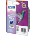 Für Epson Stylus Photo R 265:<br/>Epson C13T08064011/T0806 Tintenpatrone magenta hell, 520 Seiten ISO/IEC 24711 7.4ml für Epson Stylus Photo P 50/PX/PX 730/R 265 