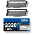 Für Brother MFC-L 2700 DN:<br/>Brother TN-2320TWIN Toner-Kit Doppelpack, 2x5.200 Seiten ISO/IEC 19752 VE=2 für Brother HL-L 2300 