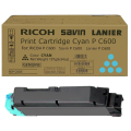Für Ricoh P C 600:<br/>Ricoh 408315/PC600 Toner-Kit cyan, 12.000 Seiten für Ricoh P C 600 