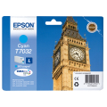 Für Epson WorkForce Pro WP-4530:<br/>Epson C13T70324010/T7032 Tintenpatrone cyan, 800 Seiten ISO/IEC 24711 9.6ml für Epson WP 4015/4025 