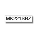 Für Brother P-Touch 75:<br/>Brother MK-221SBZ DirectLabel schwarz auf weiss 9mm x 4m für Brother P-Touch M 9-12mm 