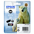 Für Epson Expression Premium XP-700:<br/>Epson C13T26114010/26 Tintenpatrone schwarz foto, 200 Seiten 200 Fotos 4.7ml für Epson XP 600 