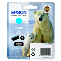 Für Epson Expression Premium XP-720:<br/>Epson C13T26124010/26 Tintenpatrone cyan, 300 Seiten 4.5ml für Epson XP 600 