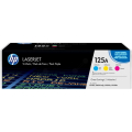 Für HP Color LaserJet CP 1214 N:<br/>HP CF373AM/125A Tonerkartusche MultiPack C,M,Y, 3x1.400 Seiten ISO/IEC 19798 VE=3 für HP CLJ CP 1210 