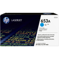 Für HP Color LaserJet Enterprise Flow MFP M 680 z:<br/>HP CF321A/653A Tonerkartusche cyan, 16.500 Seiten ISO/IEC 19798 für HP Color LaserJet M 680 