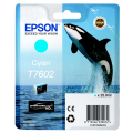Für Epson SureColor SC-P 600:<br/>Epson C13T76024010/T7602 Tintenpatrone cyan, 2.200 Seiten 25,9ml für Epson SC-P 600 