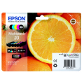 Für Epson Expression Premium XP-530:<br/>Epson C13T33374010/33 Tintenpatrone MultiPack Bk,C,M,Y,PBK 6,4ml+4x4,5ml VE=5 für Epson XP 530 
