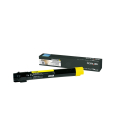 Für Lexmark X 954 DHE:<br/>Lexmark X950X2YG Toner gelb extra High-Capacity, 22.000 Seiten ISO/IEC 19752 für Lexmark X 950 