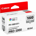 Für Canon imagePROGRAF Pro 1000:<br/>Canon 0552C001/PFI-1000GY Tintenpatrone grau, 1.465 Seiten 80ml für Canon Pro 1000 