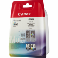 Für Canon Pixma MP 140:<br/>Canon 0615B036/PG-40+CL-41 Druckkopfpatrone Multipack schwarz + color 16ml+12ml VE=2 für Canon Pixma IP 1600/2200/2500/2600/MX 300 
