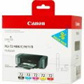 Für Canon Pixma Pro 10:<br/>Canon 6402B009/PGI-72 Tintenpatrone MultiPack MBK,C,M,Y, R 5x14ml VE=5 für Canon Pixma Pro 10 
