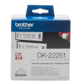 Für Brother P-Touch QL 820 Series:<br/>Brother DK22251 DirectLabel Etiketten rot / schwarz auf weiss 62 mm x 15,24 m für Brother P-Touch QL 800 