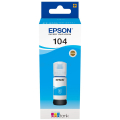 Für Epson EcoTank ET-2820:<br/>Epson C13T00P240/104 Tintenflasche cyan, 7.500 Seiten 65ml für Epson ET-2710 