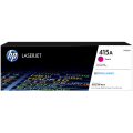 Für HP Color LaserJet Pro MFP M 479 fdw:<br/>HP W2033A/415A Tonerkartusche magenta, 2.100 Seiten ISO/IEC 19798 für HP E 45028/M 454 