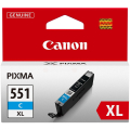 Für Canon Pixma MG 6650:<br/>Canon 6444B001/CLI-551CXL Tintenpatrone cyan High-Capacity, 695 Seiten ISO/IEC 24711 267 Fotos 11ml für Canon Pixma IP 8700/IX 6850/MG 5450/MG 6350/MX 725 