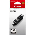 Für Canon Pixma IP 7200 Series:<br/>Canon 6496B001/PGI-550PGBK Tintenpatrone schwarz pigmentiert, 300 Seiten ISO/IEC 24711 2425 Fotos 15ml für Canon Pixma IP 8700/IX 6850/MG 5450/MG 6350/MX 725 