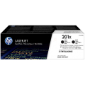 Für HP Color LaserJet Pro M 252 n:<br/>HP CF400XD/201X Tonerkartusche schwarz Doppelpack, 2x2.800 Seiten ISO/IEC 19752 VE=2 für HP Pro M 252 