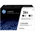 Für HP LaserJet Pro M 402 n:<br/>HP CF226XD/26X Tonerkartusche High-Capacity Doppelpack, 2x9.000 Seiten ISO/IEC 19752 VE=2 für HP LaserJet M 402/e 