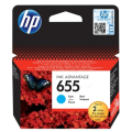 Für HP DeskJet Ink Advantage 4615:<br/>HP CZ110AE/655 Druckkopfpatrone cyan, 600 Seiten ISO/IEC 24711 für HP DeskJet 3525 